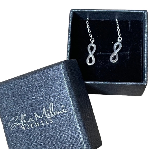 Sofia Milani Jewelry - Sofia Milani sterling silver earrings infinity symbol dangle NWT